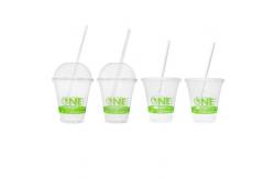 China Water Compostable Biodegradable PLA Cups Transparent Plastic Custom supplier