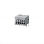 HQ211R-2.54 2.54mm Pitch RA Screwless Connector PCB Terminal Block PA66 UL94V-0 For Light for sale