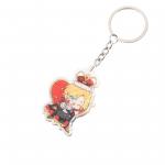 Durable Acrylic Charm Keychain With Metal Ring And Cartoon Character Gravity Falls Print
