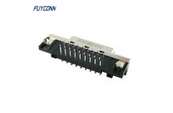China 36 Pin SCSI Connector PCB Right Angle Female MDR Connector supplier