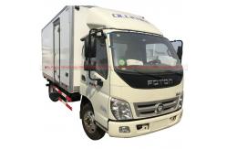 China Mini Foton Refrigerated Box Truck Reefer Van Truck With 103HP Petrol Gasoline Engine supplier