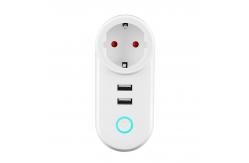 China 110V~240V Smart Plug Socket 60g Usb Controlled Smart Plug Tuya supplier