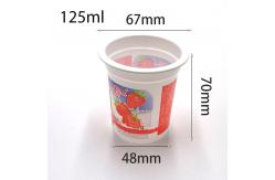 China custom eco friendly 125ml PP material plastic milk yogurt packaging cup supplier