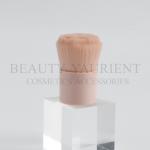Flower Hair Plastic Handle Fluffy Foundation Makeup Brush Flat 25mm Diameter for sale