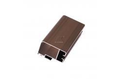China Factory Price Anodized Brown Aluminum window Frame Extrusions Sliding Window Profile supplier