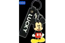 China Cartoon Keychain Customization For Kids OEM Design 3d PVC Plastic Keychain supplier