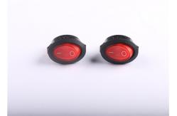 China Red SPST Oval LED Rocker Switch supplier