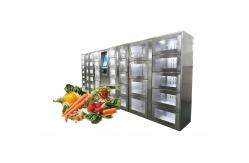 China Stainless Steel Vending Locker For Vegetable Fruits Phone App Integration supplier