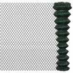 2×25m Black Galvanized Chain Link Fence PVC Coated OEM / ODM Available for sale