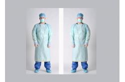 China Multifunction Disposable Isolation Gowns Weight 46g With Thumb Hooks supplier