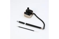 China Desktop Spring Stretchable Neutral Pen 0.5mm Bank Hotel Reception Signature Pen supplier