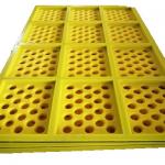 Round Polyurethane screen panel mat self cleaning vibrating screen mesh 10mm aperture for sale