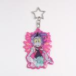 Customize a variety of different flash clear epoxy resin acrylic keychains