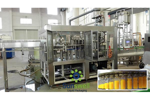 CE Certificated Monoblock Filling Machine 380V 50HZ for hot filling