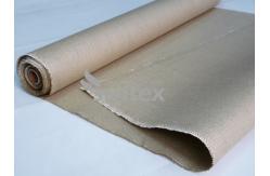 China High Temperature Resistant Vermiculite Coated Fiberglass Fabric For Heat Shield Containment supplier