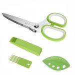 Multipurpose Kitchen Chopping Scissors 5 Blade Herb Scissors Set With Cover
