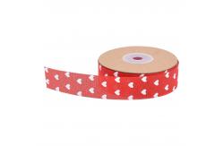 China 25mm*10y Printed Burlap Ribbon Custom Printed Ribbon By The Yard supplier
