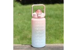 China 2000ML Portable Outdoor Custom Drinking Cups Motivational Gallon Water Bottle supplier