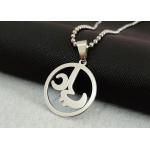 Creative Titanium Steel Arabic Texts Necklace For Arab Cultural Commemoration for sale