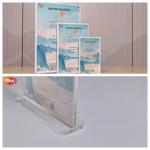 Round 2.5mm T Shape Acrylic Sign Holder With Magnetic Display Stand for sale