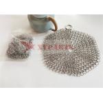 8x6 Inch Pot Pan SS 316 Square Round Kitchen Chain Mail Scrubber for sale