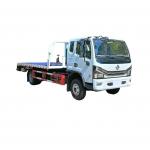 DngFeng 103hp YUCHAI Engine ABS Fast 8 Gear 7.4*2.5*2.4m Flat Bed Loading 2.3 Ton Tow Trucks Wrecker Truck for sale