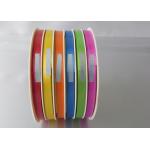 Beautiful 4 / 6 channel wrapping ribbon 5mm , 10mm width for mixed color products packing for sale