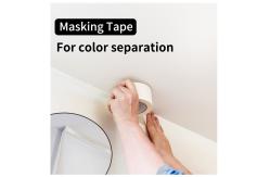 China Heat Resistant High Adhesion White Masking Tape for General Purpose supplier