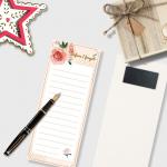 OEM Self Adhesive Magnetic Fridge Notepads To Do List Fridge Magnet for sale