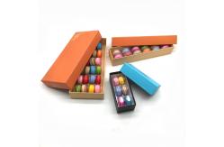 China customized macaron package paper card box/plastic tray/fold paper box supplier