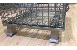 China Stable Industrial Wire Containers Strong Metal Mesh Cage 800KG Load Capacity supplier