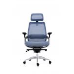Executive Mesh Swivel Office Chair With Lumar Support And Footrest for sale