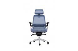 China Executive Mesh Swivel Office Chair With Lumar Support And Footrest supplier