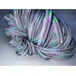 Rainbow Reflective Piping Fabric Strip Edging Braid Trim Sew On Garments for sale