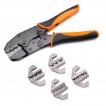 Nylon Heat Shrink Crimping Tool Set , Non Insulated Ratcheting Ferrule Crimper for sale