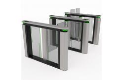 China Floor Mounted Speed Lane Gate Turnstile Quick Pass Pedestrian Swing Gate supplier