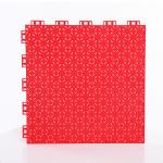 Red Matte PP Recyclable Interlocking Sports Tiles 20mm Thickness for sale