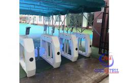 China Bi - Directional Speed Gate Turnstile With Facial Reader TCP IP Communication Bar Code supplier