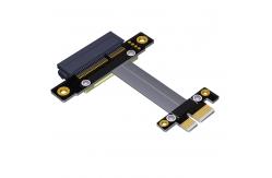China 15cm PCIE Pci X1 Extension Cable 8Gbps ATX BTX Chassis PCB Swaddled supplier