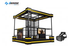 China Black Interactive Virtual Reality , Gun Virtual Reality Shooting Simulator supplier