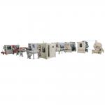 Professional Manufacturer glue lamination V fold facial tissue and bundle hand towel paper making machine prodcution line from folding to packing for sale