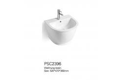 China Chinese Manufacturers Solid Surface Vanity Mini Washing Cheap Ceramic Wall Hung Basin supplier