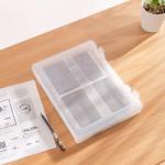 SGS Plastic A4 Clear Storage Boxes Waterproof With Handle Office Filing Boxes