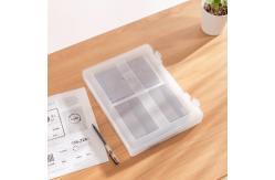 China SGS Plastic A4 Clear Storage Boxes Waterproof With Handle Office Filing Boxes supplier