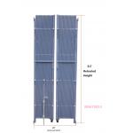 16 Feet Opening Folding Security Dock Door Gates , Steel Collapsible Security Gate