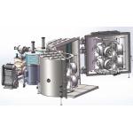 PVD Hard Chrome  Plating Machine , Strong Adhesion Film On Automotive Wheel / Hub, Car wheels PVD chrome plating Machine for sale