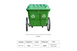 China Eco-Friendly 400L Trash Bin Waste Container with Four Wheel supplier