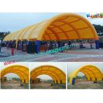 Waterproof Air Tight Inflatable Party Tent For Wedding Exhibition Yellow for sale