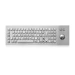 81 Keys Vandal Resistant Keyboard 800DPI With Optical Trackball for sale