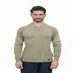 7oz FR Cotton Shirt UL Arc Proof Tan Color EN61482 Flame Retardant Long Sleeve Shirts for sale